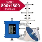 Усилитель 4g сигнала, усилитель 4G антенны, телефон, усилитель сигнала сотовой связи, двухдиапазонный LTE 800 1800