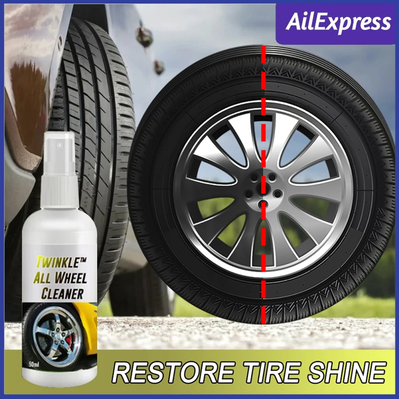 

Car Wheel Cleaner Auto Motorcycle Tyre Cleaning Spray Car Tire Shine Agent Paint Coating Polishing Spraying Wax Care Wash Tools