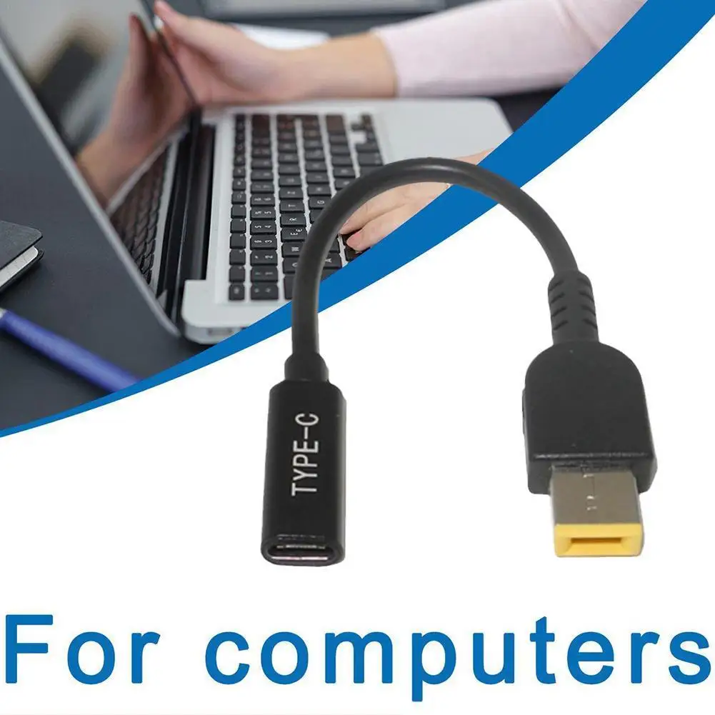 

The New Type-c Female Seat To Square Port PD Decoy Adapter Cable Is Suitable For Lenovo Thinkpad