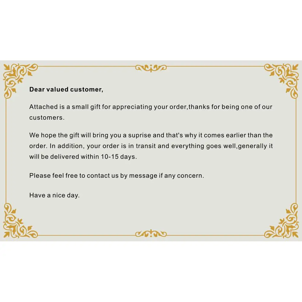 

1pc Card Folding Message Card with Business Greeting Word Amazon Card