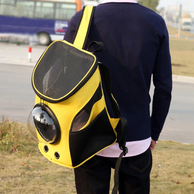 

Portable Pet Dog Carrier Backpack Breathable Mesh Zipper Window Space Capsule Bag For Small Dogs Cats Outdoor Travel Products