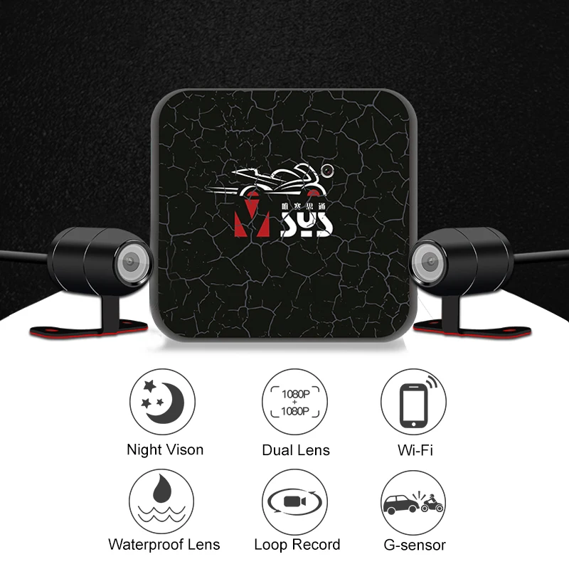 sys vsys c6l upgrade d6rl wifi motorcycle camera dual 1080p night vision scooter dvr motorcycle dash cam black box free global shipping