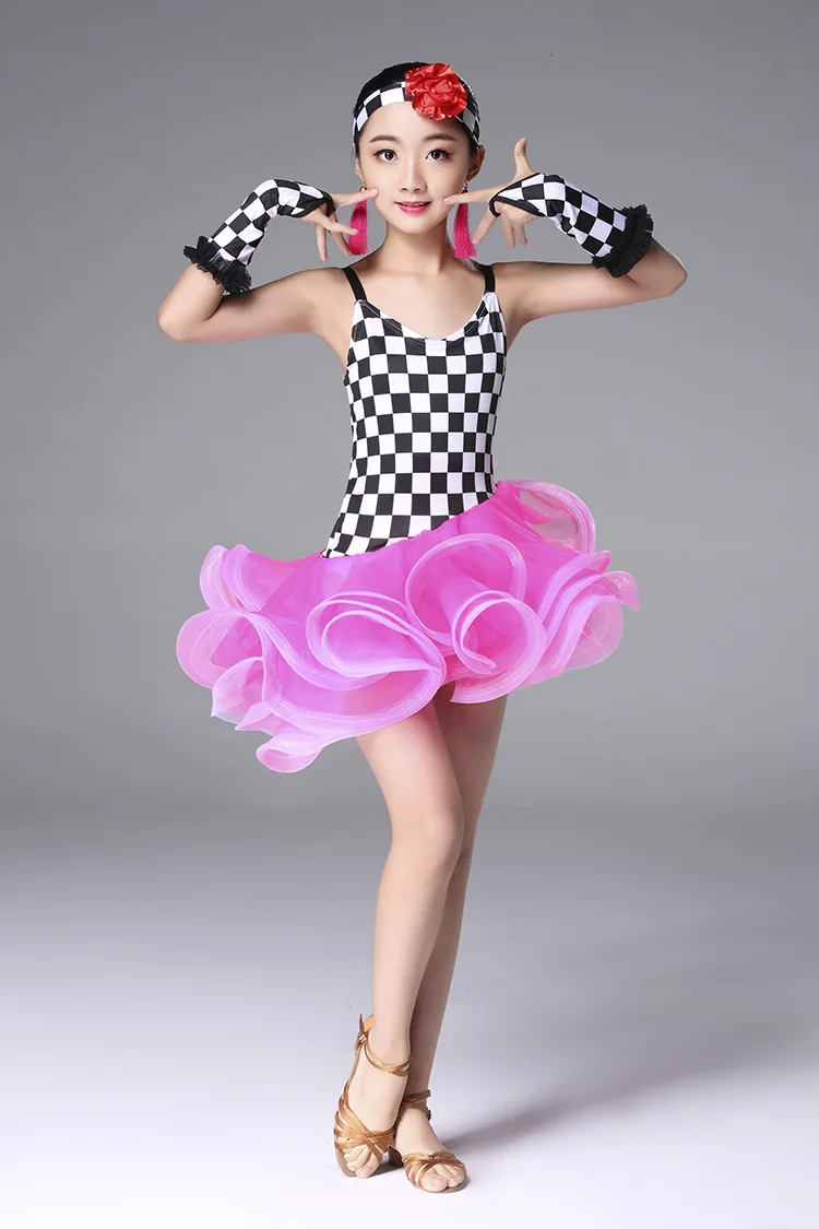 Детская одежда для латиноамериканских танцев детское платье девочек сальсы