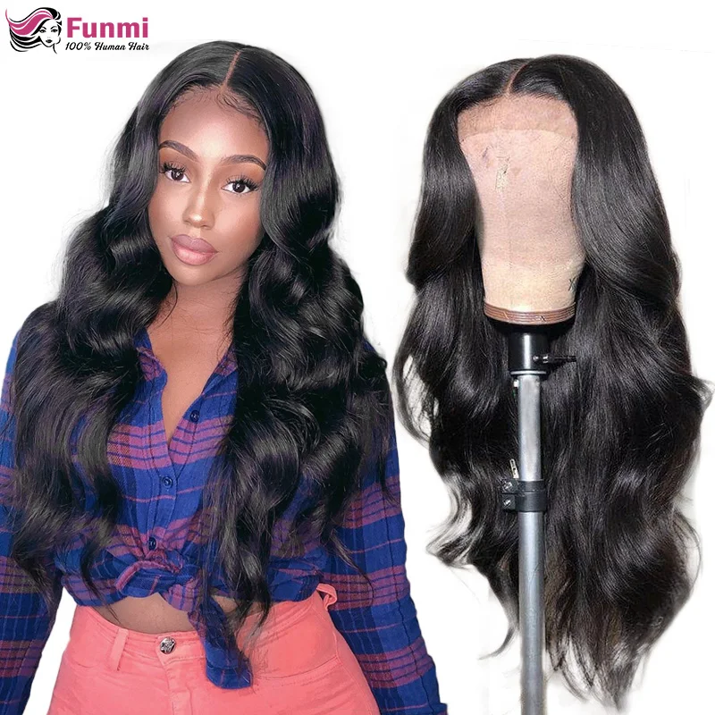 Funmi индийские волосы на шнурке с детскими волосами Yaki прямые человеческие