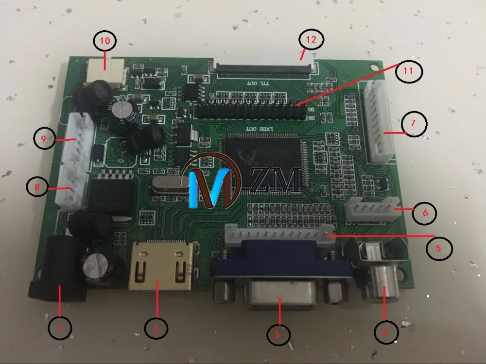 

8-inch LCD screen 50pin AT080TN64+ drive board HDMI VGA AV 800*480