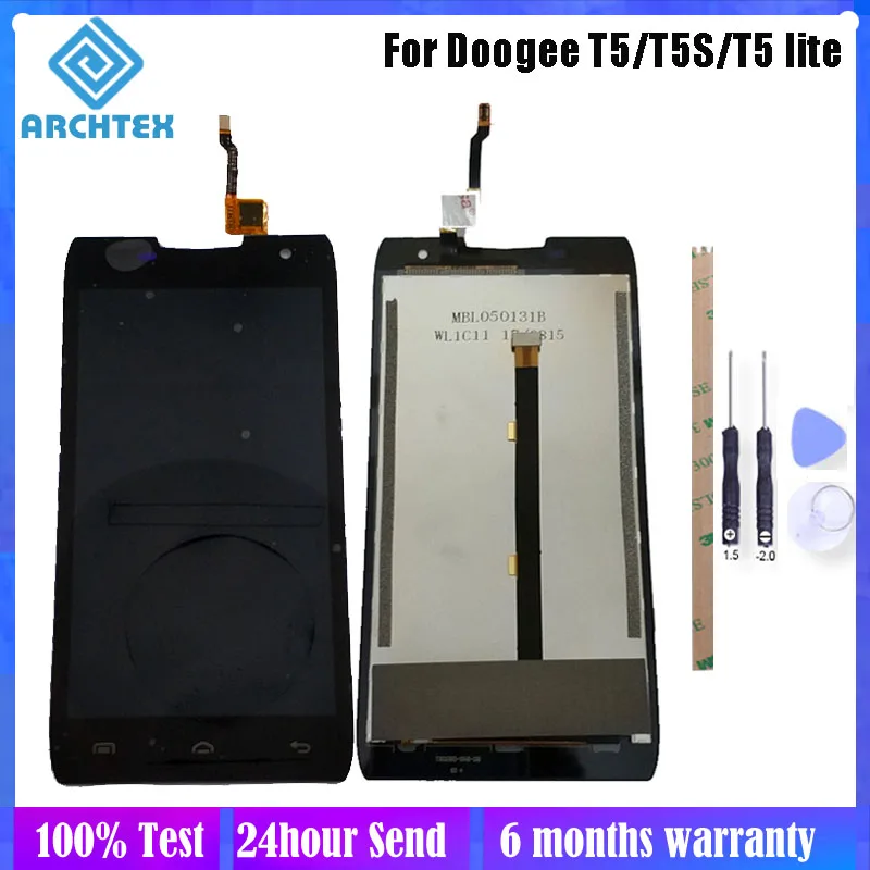 ЖК дисплей 5 0 дюйма Для DOOGEE T5 T5S Lite кодирующий преобразователь сенсорного экрана в