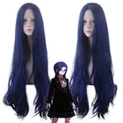 Парики Danganronpa: Trigger Happy Havoc для косплея, широгане, цумуги, длинные волосы темно-синего цвета, парики для Хэллоуина 1:1, 100 см