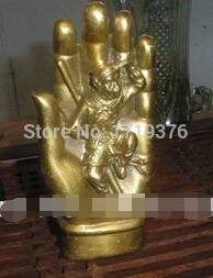 Бесплатная доставка &lt&lt&lt китайская Бронзовая статуэтка --- ручка обезьяны и