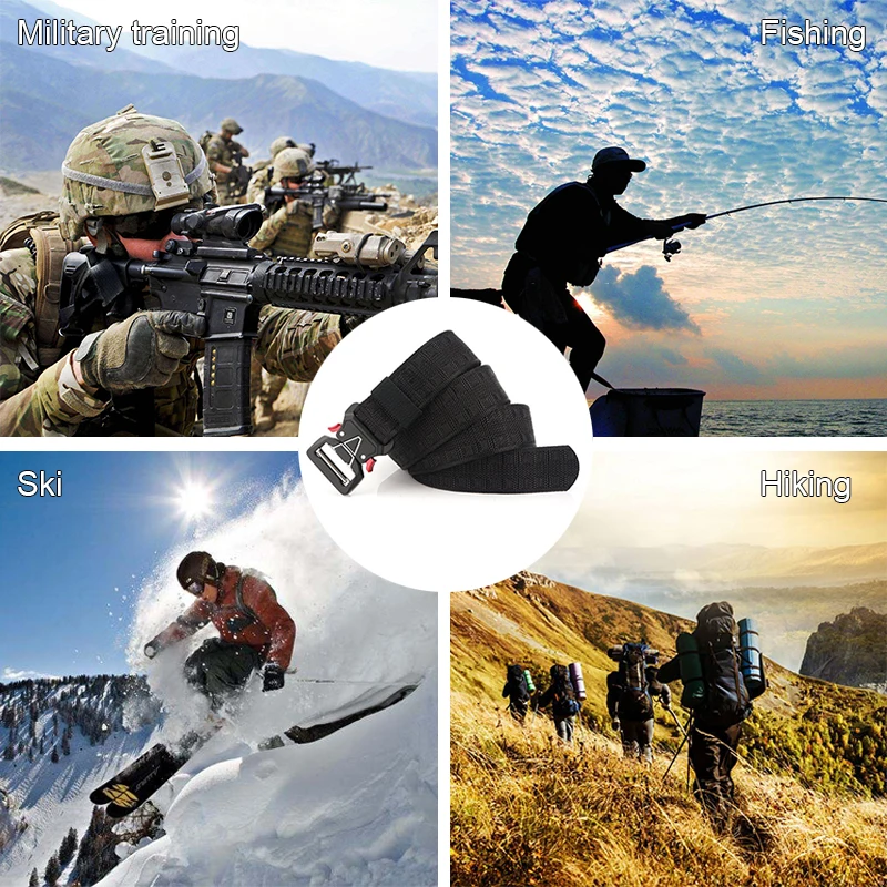 Ремень HSSEE мужской тактический мягкий армейский пояс из настоящего нейлона с