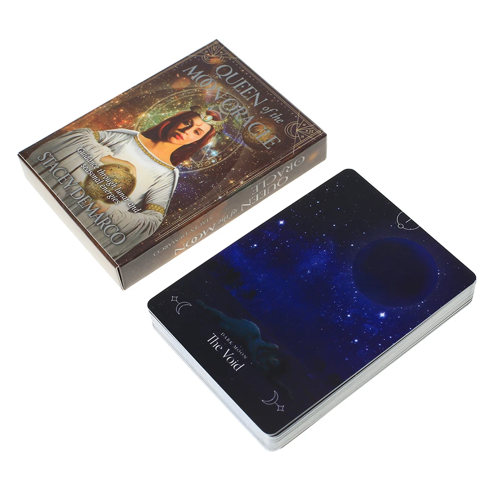 44 шт Oracle Queen of the Moon oracle карты Таро l доски палубы игры Palying для Вечерние