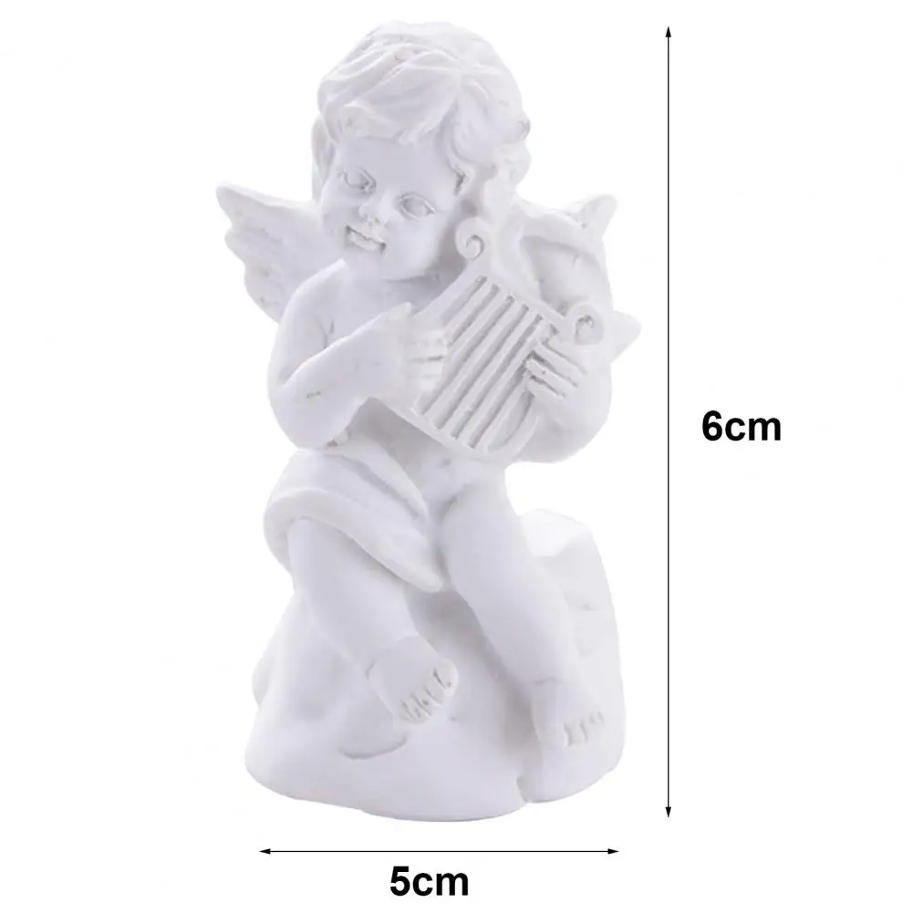 

Angel Statue Angel Figurines Eco-friendly Amazing Detail Resin Miniature Supplies for Home