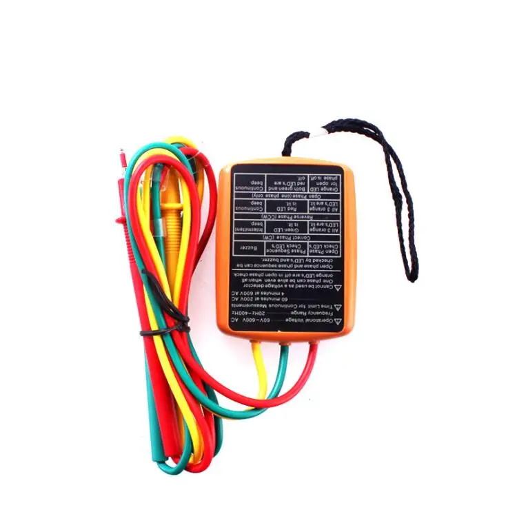 

20Hz-400Hz 60V~600V AC 3 Phase tester Rotation Indicator Tester