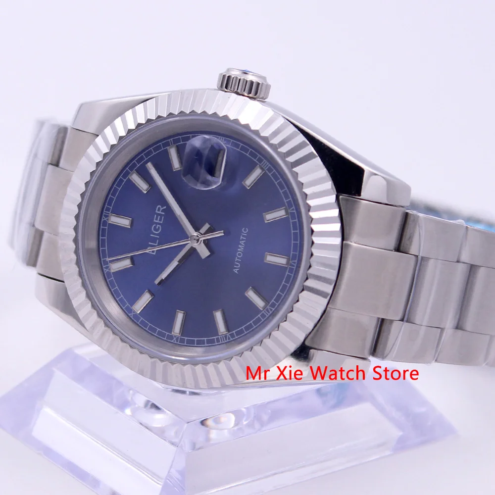 Часы мужские Bliger механические с автоподзаводом 40 мм календарем