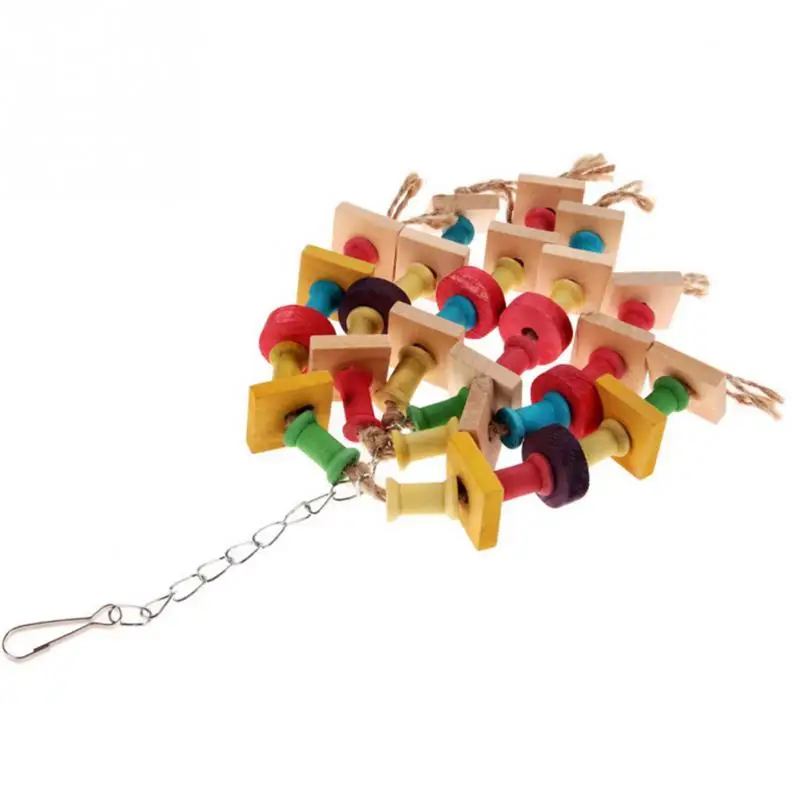 Dozzlor специальный дизайн красочные деревянные игрушки попугая прочная клетка для