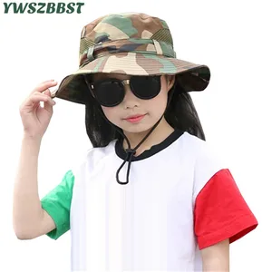 Детская шляпа, детская шляпа от солнца, летняя Осенняя шляпа от солнца для мальчиков, детская дышащая шляпа, Женская Мужская камуфляжная шляпа для кемпинга, кепки