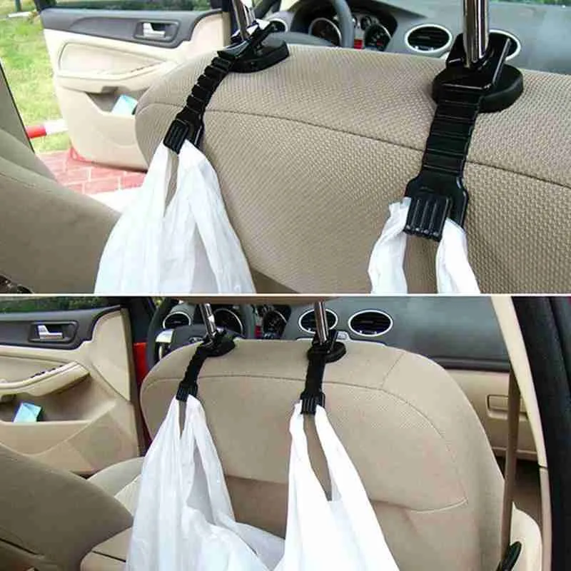 

2 Sets Of Hidden Multi-function Hooks For Car Seats Interior Hooks And Supplies Rear Seat Car Strong Small Durable Creative I6V3