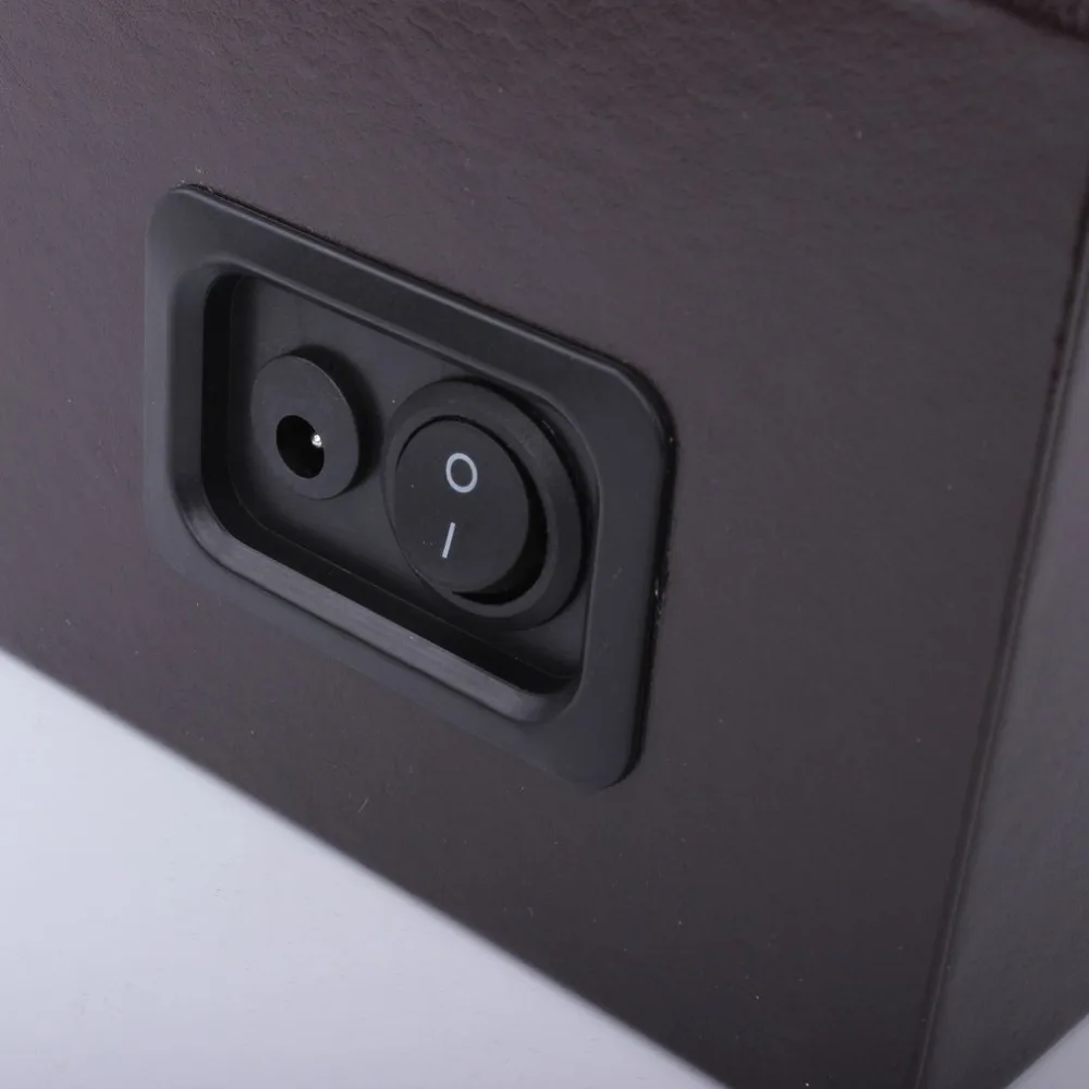 US/EU Plug Holders Winding Box Display for Automatic Mechanical Watches Luxury Motor Shaker Winder Self-Wind Clock Storage Box