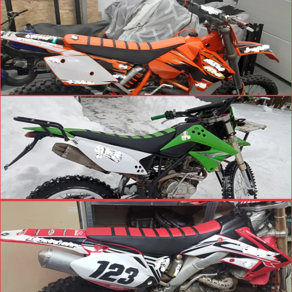 

2020 Motorcycle Striped Rubber Soft-Grip Gripper Soft Seat Cover For KTM SIX DAYS 450SMR smr 450 250 350 exc-f 525 xc sx 65