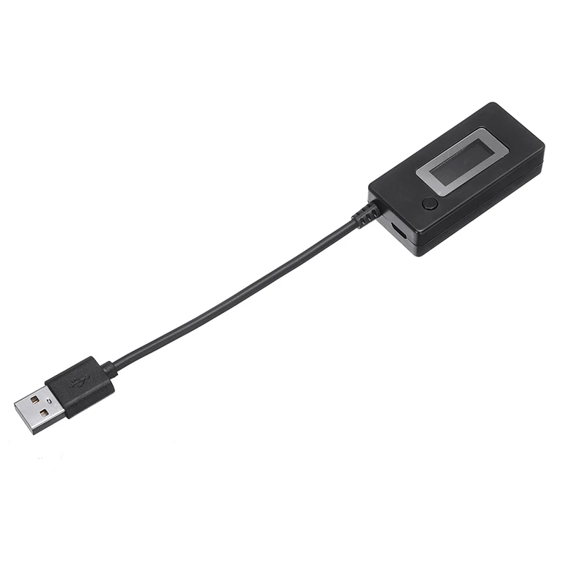 Портативный USB детектор напряжения тока монитор ридер черный ЖК-дисплей Micro банк