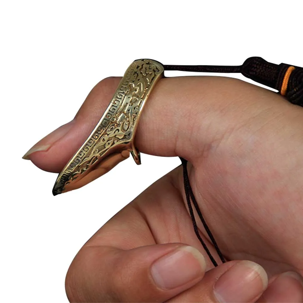 С веревкой прочное защитное кольцо практичное для стрельбы из лука защита