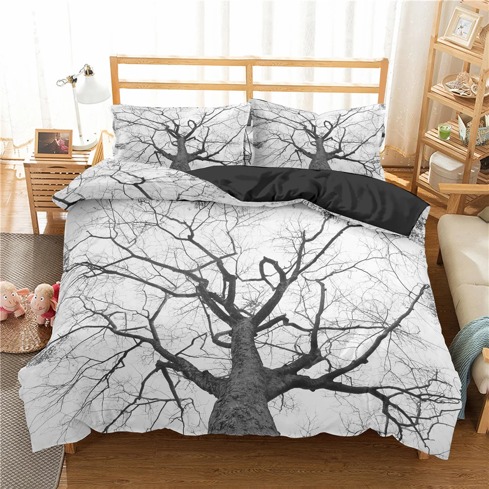 

Tree Branches 3d Bedding Set Home Textile Bed Duvet Cover Set Children Bedding Bedclothes Soft Halloween Comforter Cover