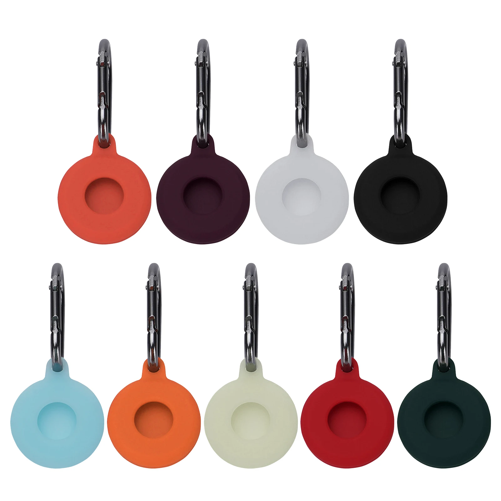 

For Apple Airtags Liquid Silicone Protective Sleeve Apple Locator Tracker Anti-lost Device Keychain Protective Sleeve Wholesale