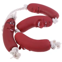funny pet dog toys sausage squeaky toys for pets healthy latex dog toys for dog wholsale pet toys pet supplies