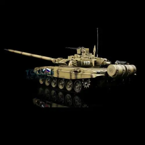 

US Stock 2.4Ghz Heng Long 1/16 Yellow 6.0 Plasticsion Russia T90RC Tank 3938 Model TH12992-SMT4