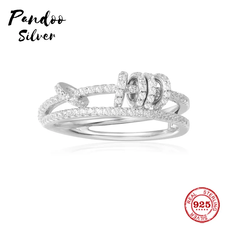 Модные очаровательные стерлингового серебра копия 1:1 Реплика серебро двойное