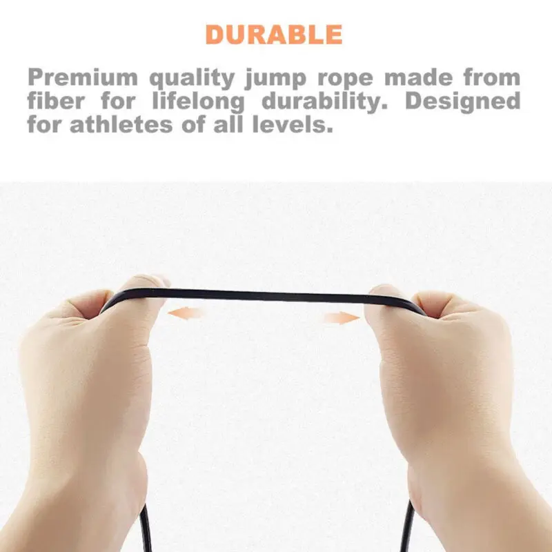 Без спутывания с шариковыми подшипниками скоростная скакалка регулируемая