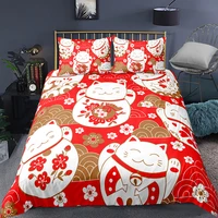 luxury home textile japanese cherry blossoms style 23pcs bedding set bed cover duvet covers pillowcase sets