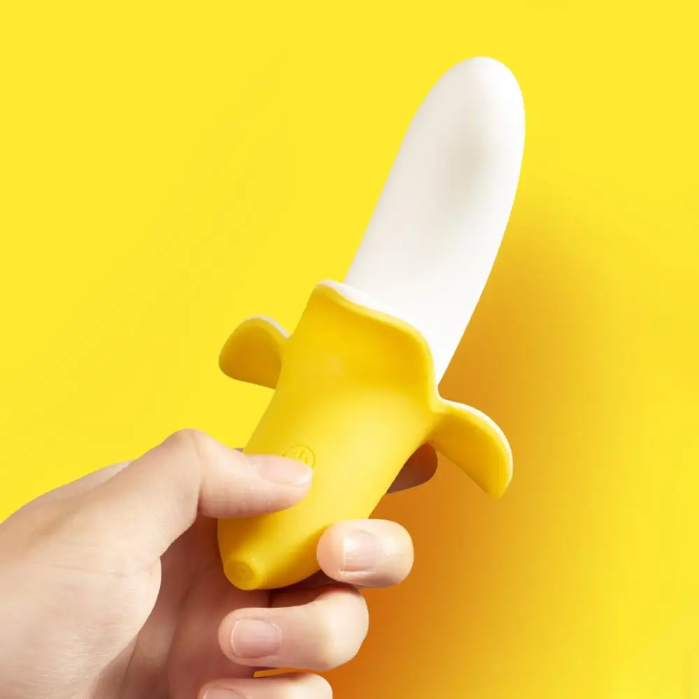Новинка Перезаряжаемые банан силиконовый фаллоимитатор вибратор Массажер