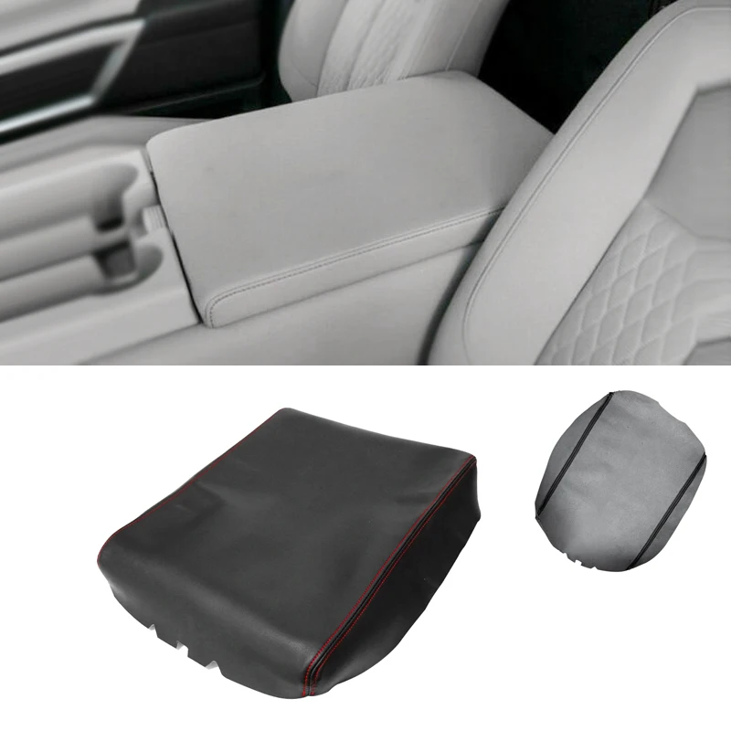 

Soft Leather Armrest Cover For Nissan Titan 2004 05 06 07 08 09 10 11 12 13 2014 Car Center Console Lid Armrest Box Cover Trim