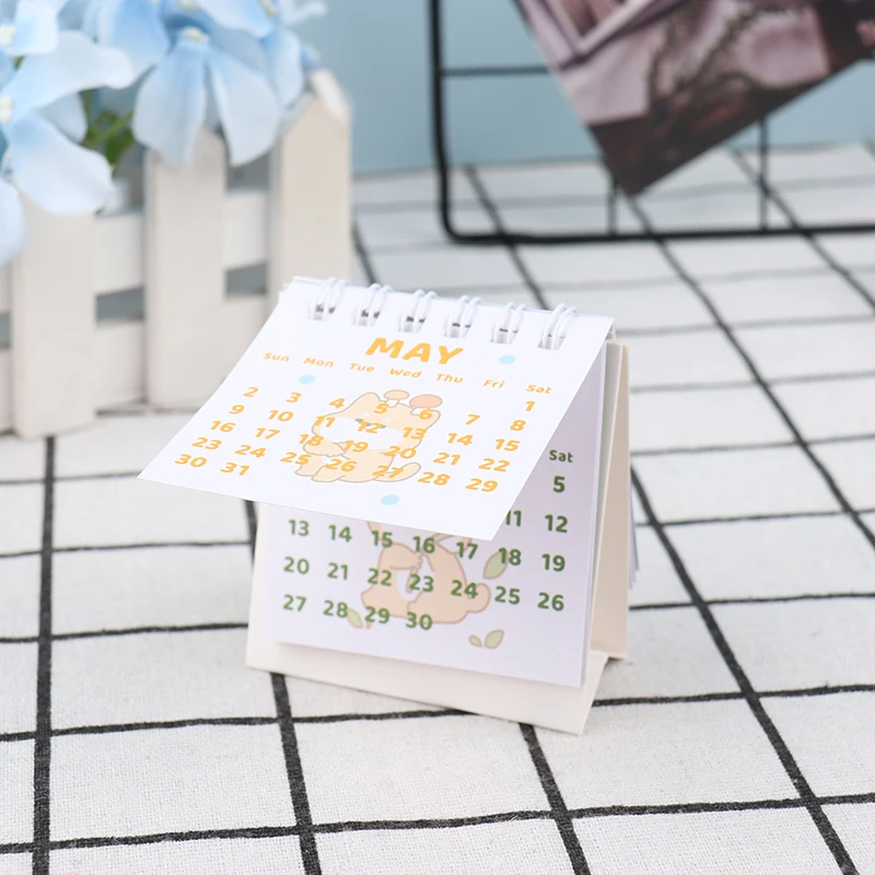 2021 мини юбка пачка Портативный Настольный календарь офиса школы дома аксессуары
