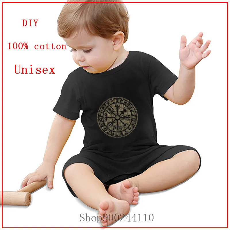 2020 Cartoon Rompers VEGVISIR Viking Baby Bodysuits baby Newborn Clothing Short Sleeve Infant Jumpsuits Outfits Kids Summer |