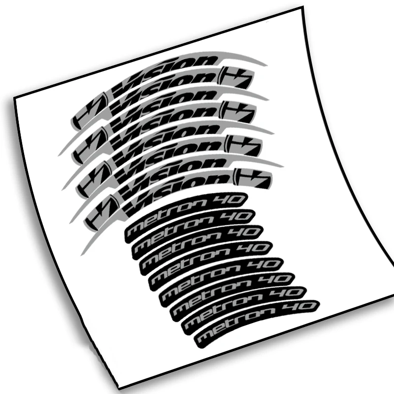 

vision 40 road bike carbon bike decals wheel set rim sticker waterproof sunscreen multicolor reflective mt40