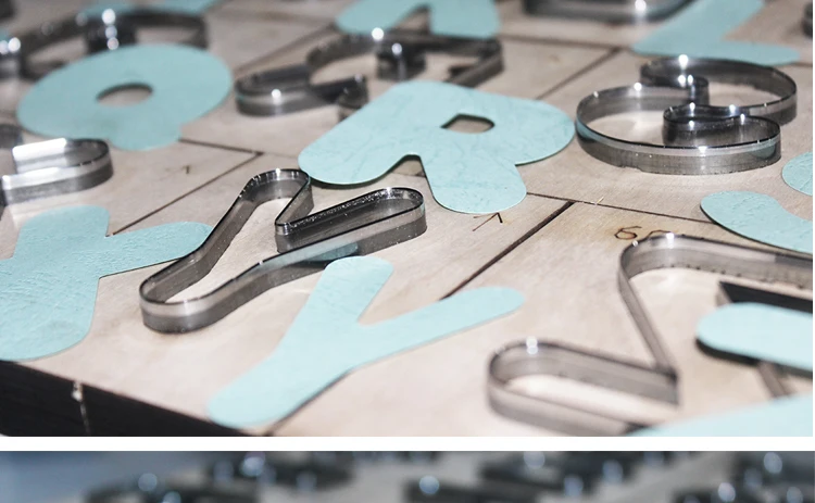 Кожа ремесло письмо высечки Нож Форма DIY слово удар инструмент Шаблон Резак