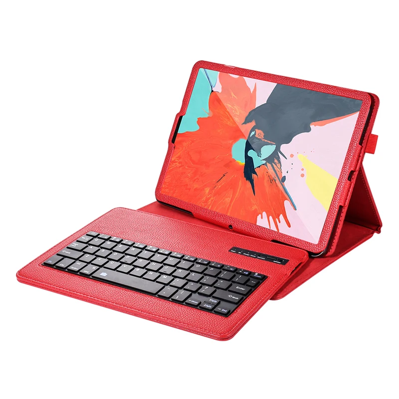 Кожаный чехол с Bluetooth клавиатурой для iPad Pro 11 2018 русская Арабская иврит Чешская