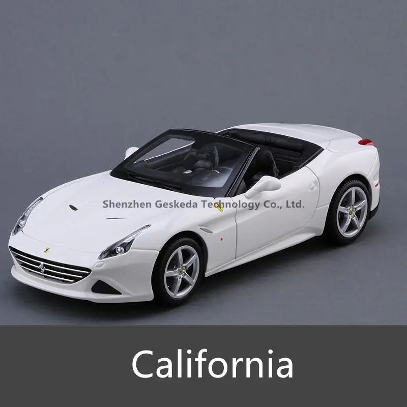 California Bburago 1:18 FXXK 5 Супер спортивный автомобиль сплав модель автомобиля моделирование автомобиля украшение коллекция Подарочная игрушка Литье под давлением модель игрушка для мальчиков - Цвет: California