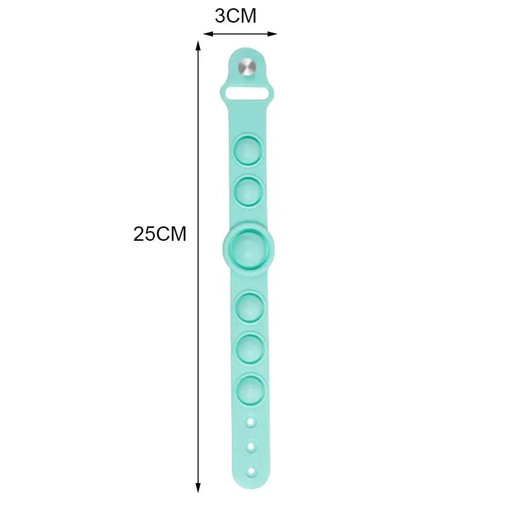 

Puzzle Decompression Silicone Bracelet Unzip Bracelet Portable Press Toys Simple Dimple Stress Relief Hand Pops Wristband