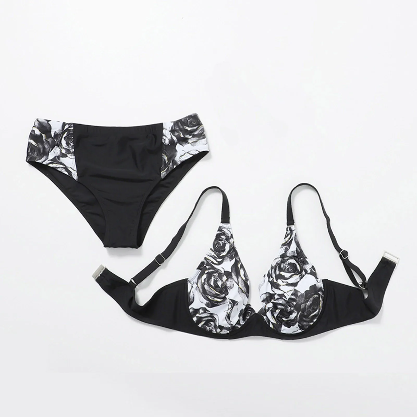 

Sexy Bikini For Women Splicing Tie Dye Printing Swimwear High Waist Swimsuit Beachwear trajes de bao mujer 2020 dos pieza 1209