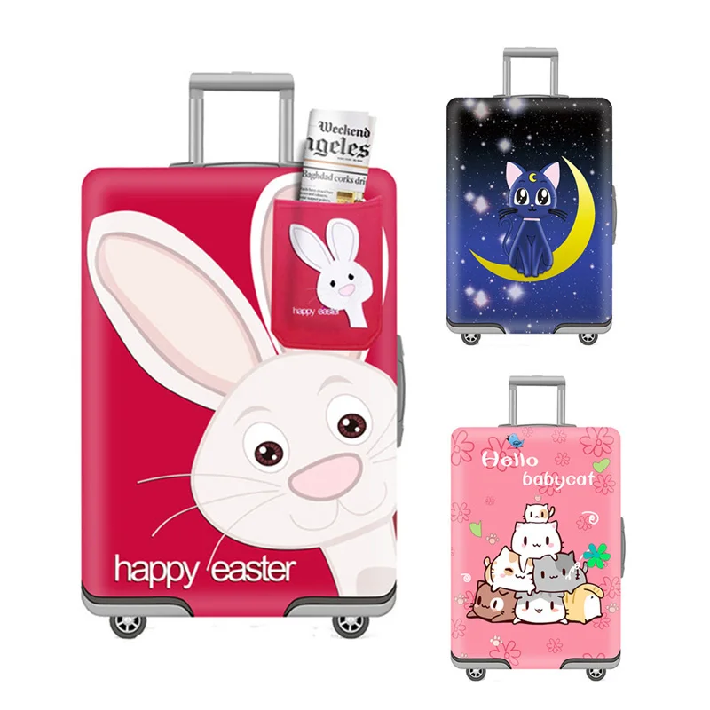 Luggage Cover Fashion trolley case sets Travel suitcase dust cover flamingo  luggage cover Protective cover travel accessories