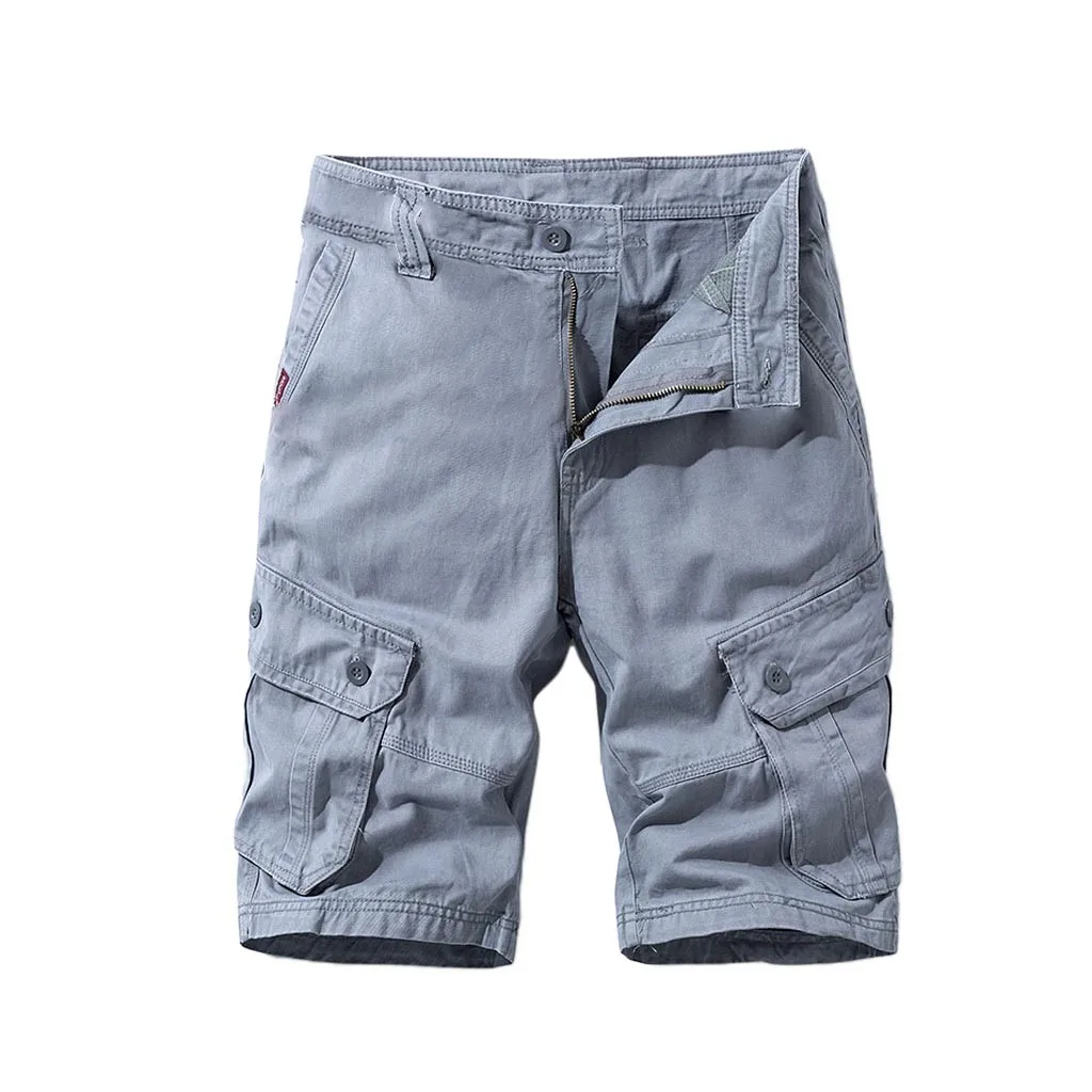 Новинка 2020 мужские хлопковые комбинезоны с несколькими карманами на пуговицах