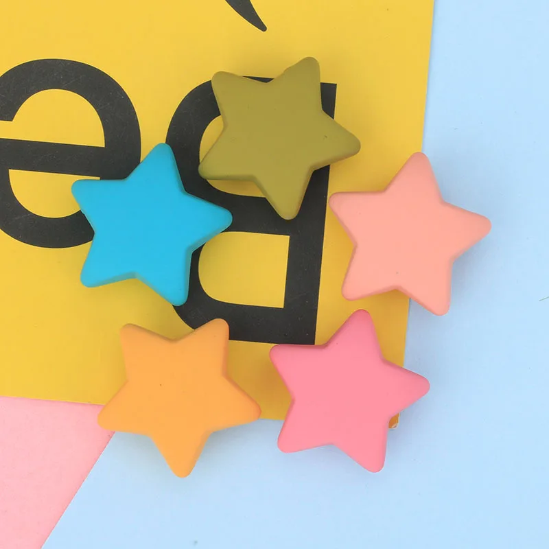 

20Pcs Resin Cute Star Decoration Crafts Flat back Cabochon Scrapbooking Fit Phone Hair Bow Clips Embellishments Diy Accessories