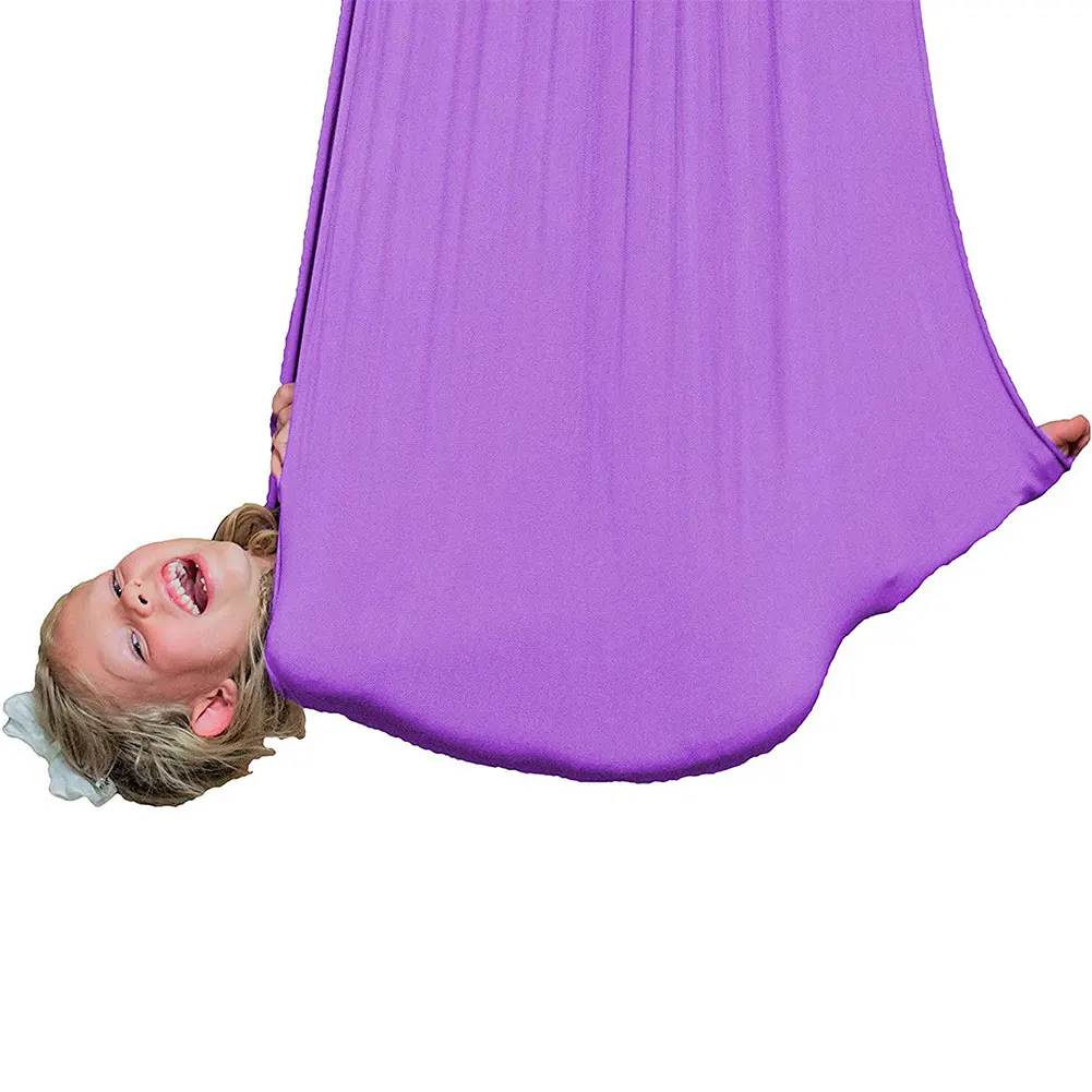 

Therapy Sensory Swing Adjustable Nylon Yoga Snuggle Cuddle Hammock with Extension Strap Elastic Parcel Seat Swing Chair Toy
