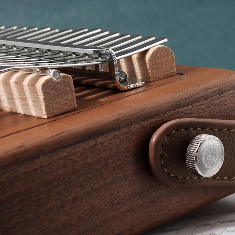 17 Keys Kalimba Thumb Piano Portable Wood Walnut Body Musical Instruments With Learning Book Tuning Hammer | Спорт и развлечения