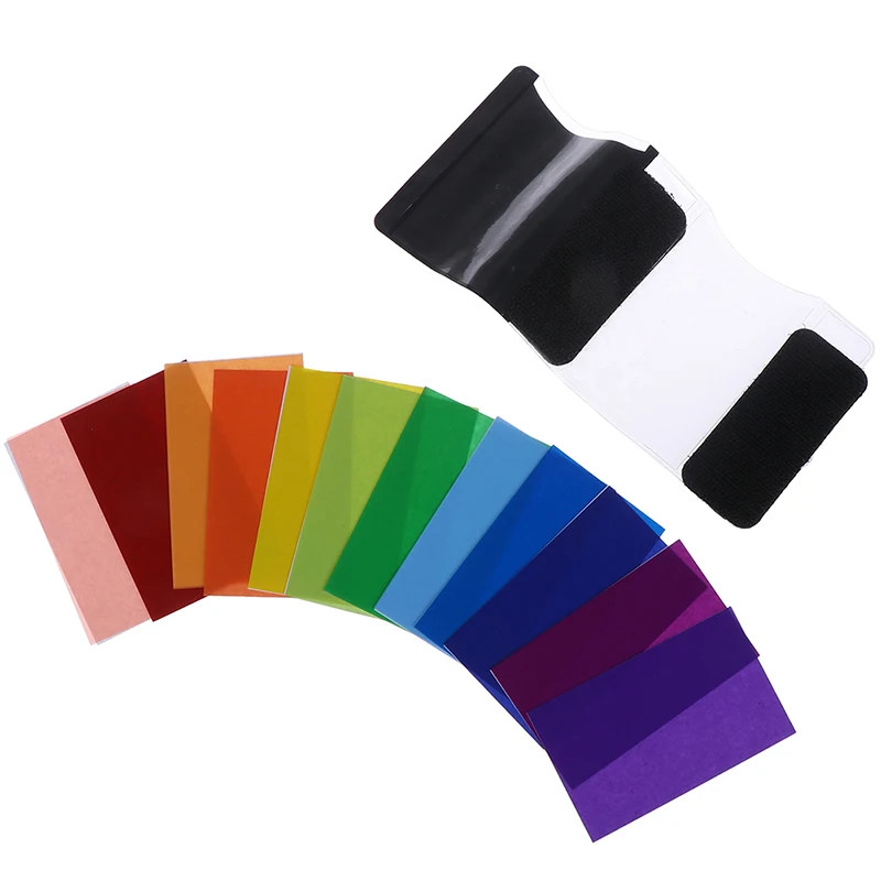 12 видов цветов/Набор цветных фильтров для камеры гелевый фильтр фотосъемки