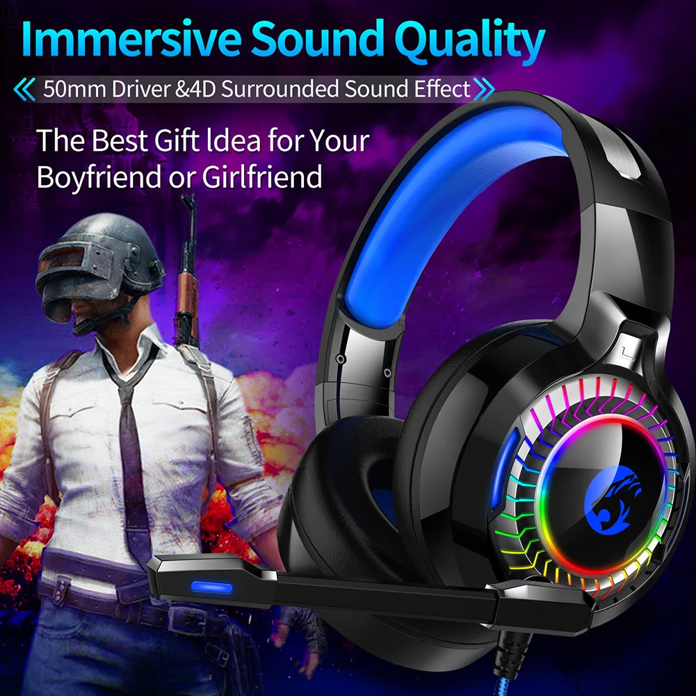 Проводные профессиональные студийные наушники с микрофоном стереонаушники