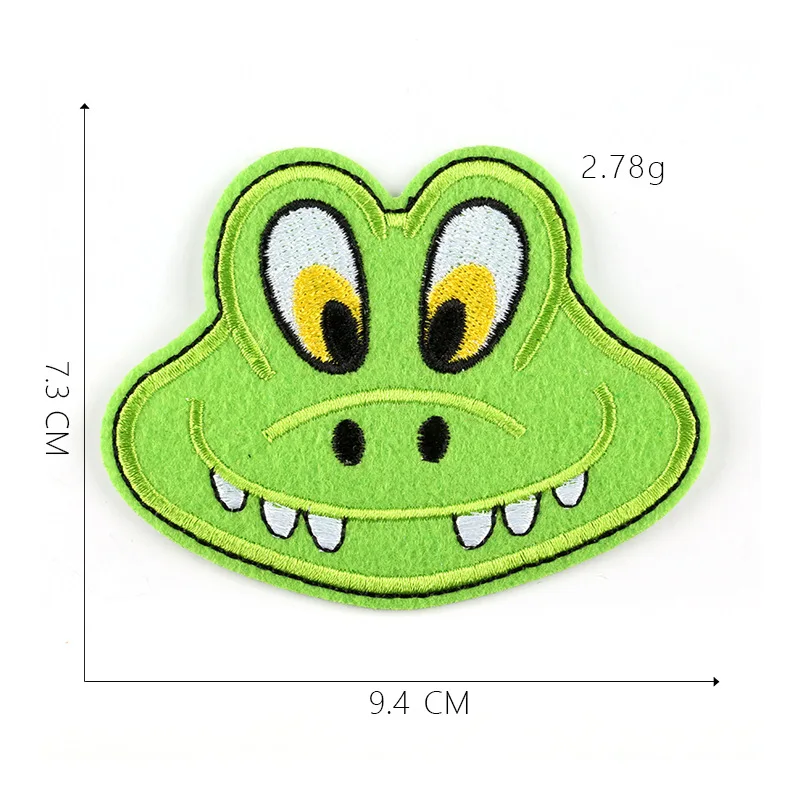 1-PCS-G-295 Мультяшные нашивки в форме животных для одежды, сделай сам, полосы, железные Аппликации, термонаклейки для одежды, милые аниме значки с вышивкой@ G - Цвет: 1-PCS-G-295