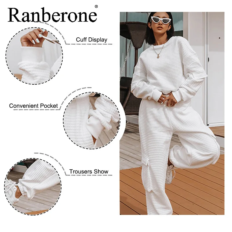 2 Piece Suits Spring Autumn New Women Fashion Outfits Women's Casual Sweater Suit Sports Trousers Fitness Clothing Female